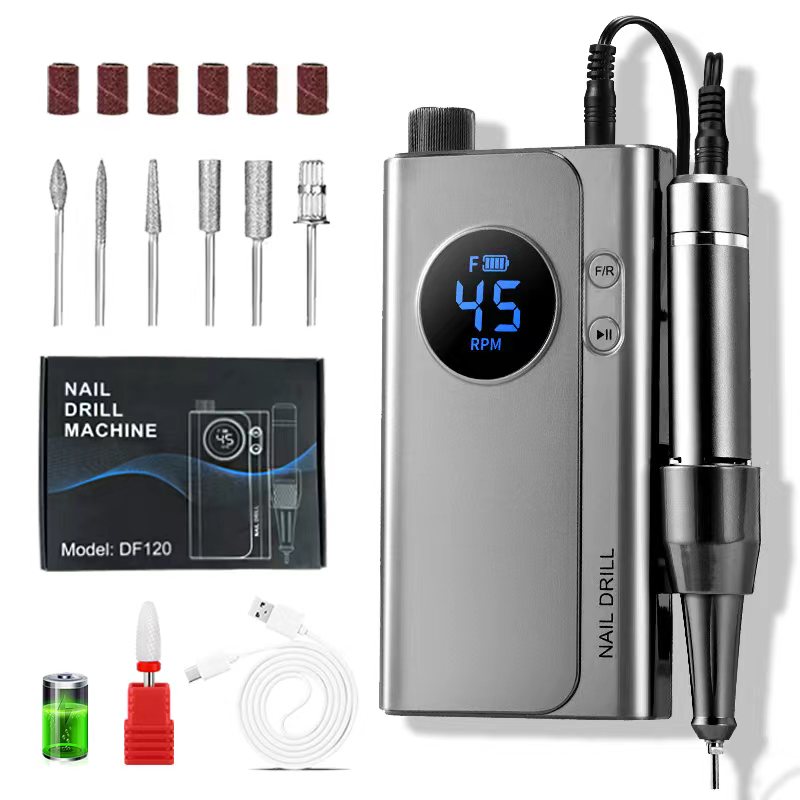 Tech Accessories Cheap - Professioneller Nagelbohrer 45000 U/min: Tragbares Diamant-Nagelbohrer-Set
