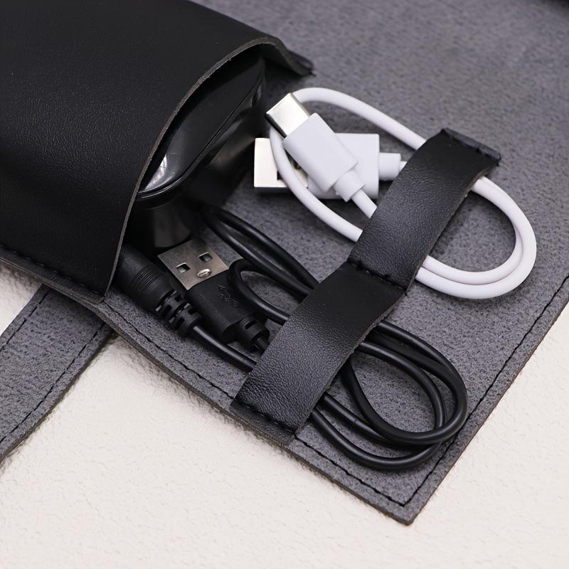 1PC PU Leder Multi-Fach Organi – Tech Accessories Travel Organizer Pouch Bewertung und Preis