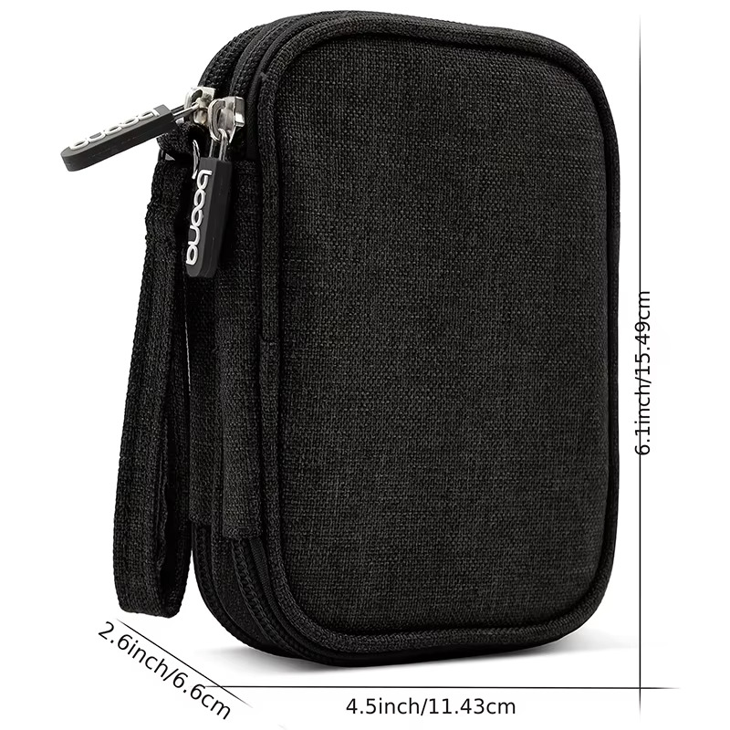 1 Stück Grau/Schwarz/Rosa/Mari – Cable Organizer Bag Bewertung und Preis