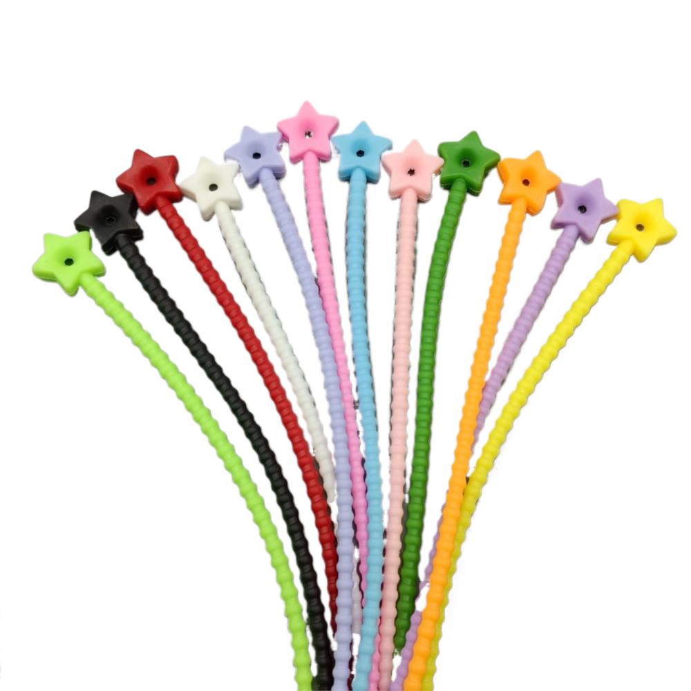 10Pcs Blume Stern Silikon Kabe – Cable Organizer Bag Bewertung und Preis